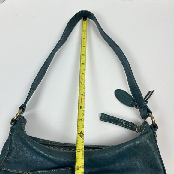 Vintage Relativity Green‎ Leather Hobo Bag Shoulder Purse Boho Chic Summer Vibes - Picture 10 of 12